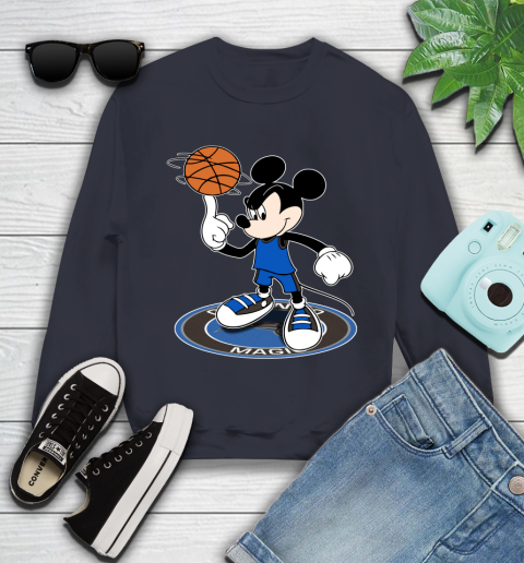NBA Basketball Orlando Magic Cheerful Mickey Disney Shirt Youth Sweatshirt 3