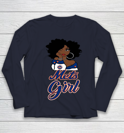 New York Metss Girl MLB Youth Long Sleeve 3