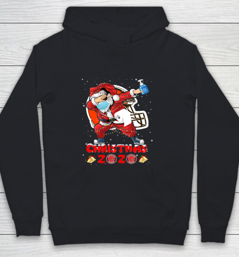 Cleveland Browns Funny Santa Claus Dabbing Christmas 2020 NFL Youth Hoodie