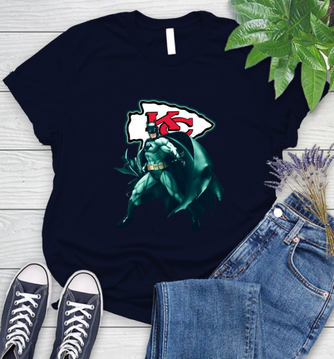 NFL Batman Football Sports Kansas City Chiefs Women's T-Shirt 3