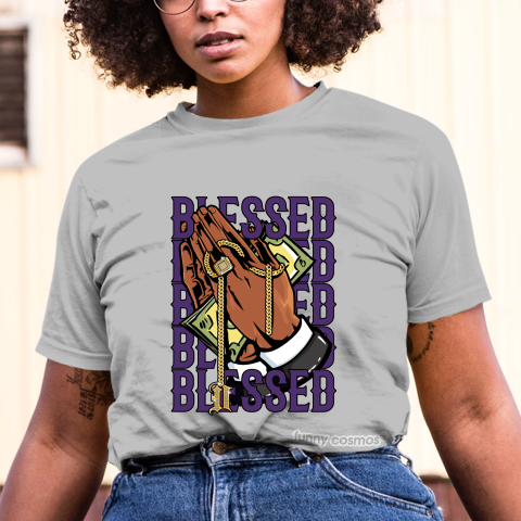 Air Jordan 1 Court Purple Matching Sneaker tshirt Drake Blessed Purple and White Jordan Tshirt