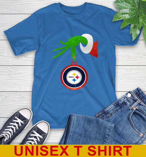 Pittsburgh Steelers Grinch Merry Christmas NFL Football T-Shirt 9