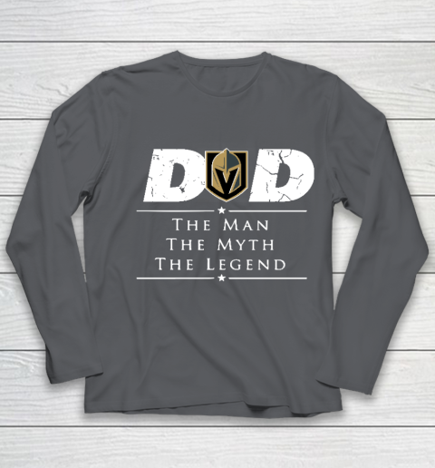 Vegas Golden Knights NHL Ice Hockey Dad The Man The Myth The Legend Youth Long Sleeve 6