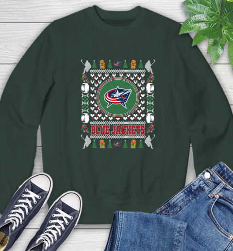 Columbus Blue Jackets Merry Christmas NHL Hockey Loyal Fan Ugly Shirt 36