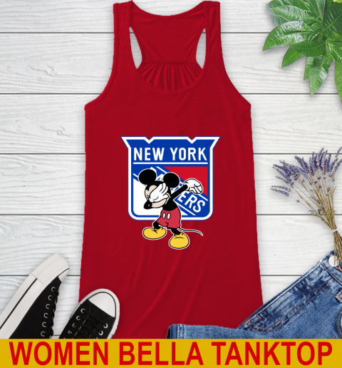 New York Rangers NHL Hockey Dabbing Mickey Disney Sports Racerback Tank 6