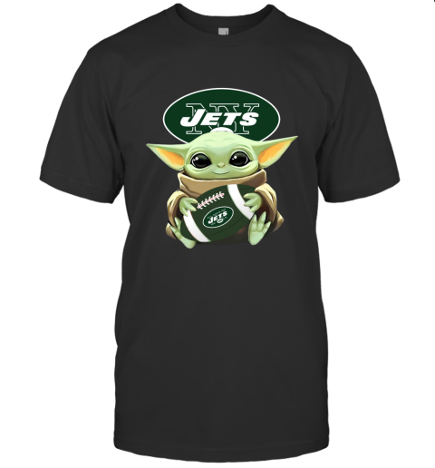 Star Wars Baby Yoda Hugs New York Jets The Best The Mandalorian Football Fans Hug Me You Must