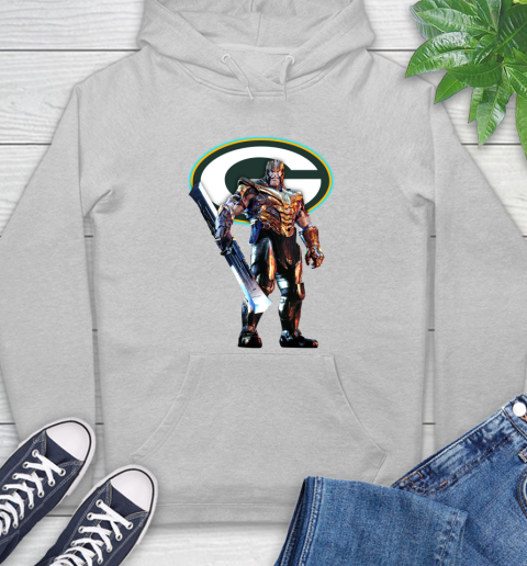 NFL Thanos Gauntlet Avengers Endgame Football Green Bay Packers Hoodie 6