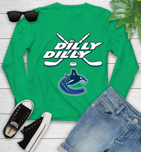 NHL Vancouver Canucks Dilly Dilly Hockey Sports Youth Long Sleeve 6