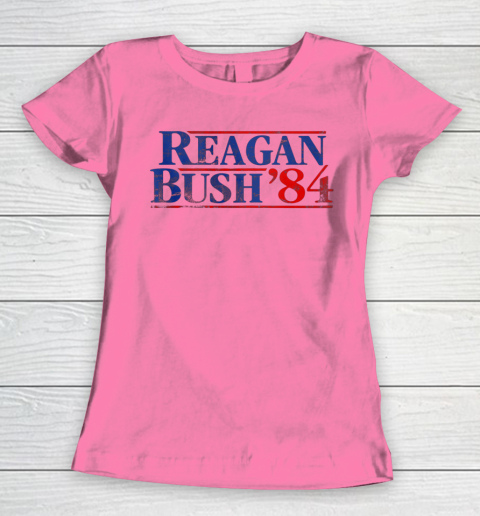 Reagan Bush 84 Vintage Style Conservative Republican Women's T-Shirt 9