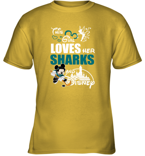 Girl Love Her SAN JOSE SHARKS And Mickey Disney kzrt girl love her san jose sharks and mickey disney youth t shirt 26 front daisy