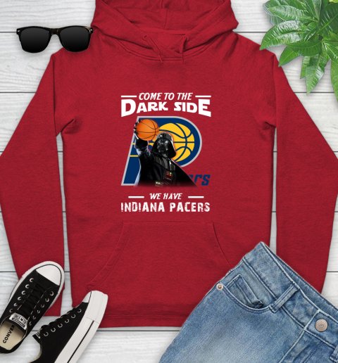 NBA Come To The Dark Side We Have Indiana Pacers Star Wars Darth Vader Basketball Youth Hoodie 12