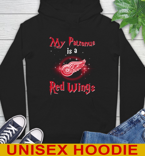 NHL Hockey Harry Potter My Patronus Is A Detroit Red Wings Hoodie