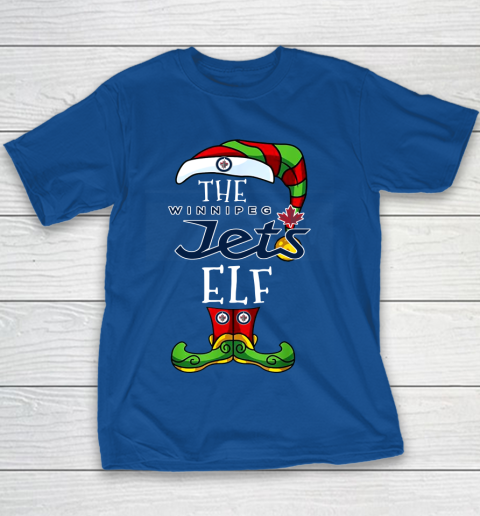 Winnipeg Jets Christmas ELF Funny NHL Youth T-Shirt 6