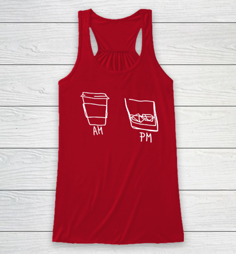 AM Coffee PM Win Racerback Tank 3