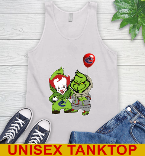 Vancouver Canucks Baby Pennywise Grinch Christmas NHL Hockey Tank Top