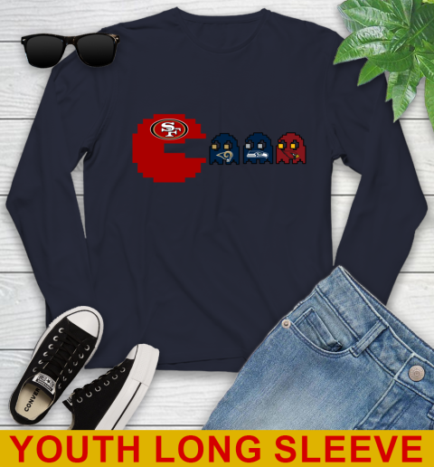 San Francisco 49ers NFL Football Pac Man Champion Youth Long Sleeve 3