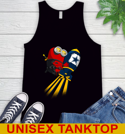 NFL Football Dallas Cowboys Deadpool Minion Marvel Shirt Tank Top
