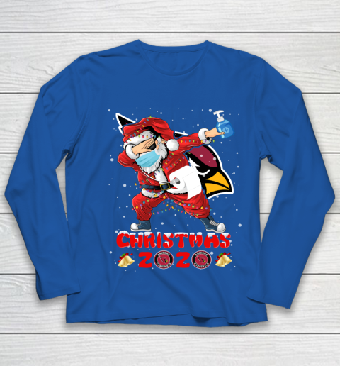 Arizona Cardinals Funny Santa Claus Dabbing Christmas 2020 NFL Youth Long Sleeve 7
