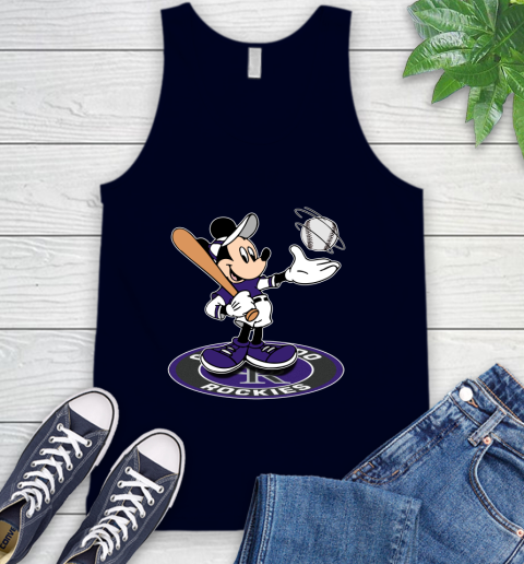 MLB Baseball Colorado Rockies Cheerful Mickey Disney Shirt Tank Top 3