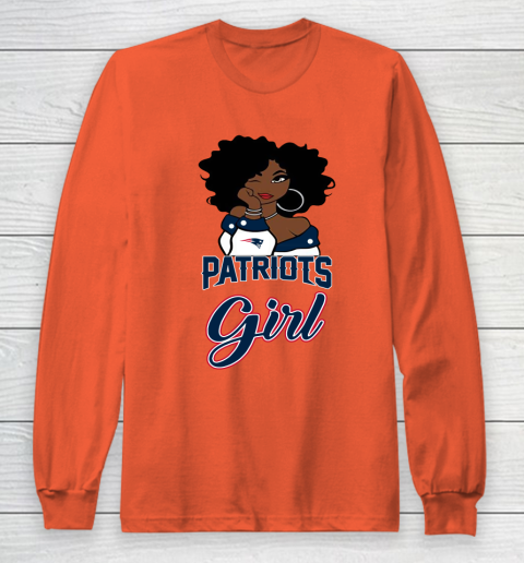 New England Patriots Girl NFL Long Sleeve T-Shirt 5