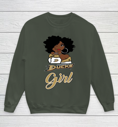 Anaheim Ducks Girl NHL Youth Sweatshirt 10