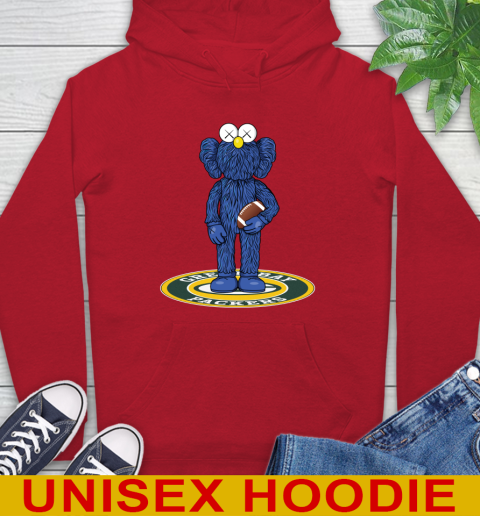 NFL Football Green Bay Packers Kaws Bff Blue Figure Shirt Hoodie 10
