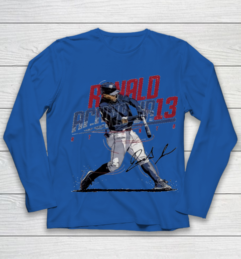 Ronald Acuna Jr 13 Youth Long Sleeve 7