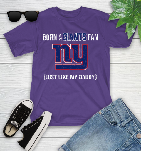 NFL New York Giants Football Loyal Fan Just Like My Daddy Shirt Youth T-Shirt 3
