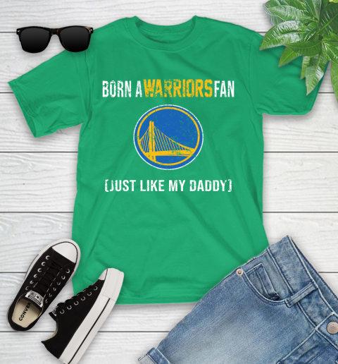 NBA Golden State Warriors Loyal Fan Just Like My Daddy Basketball Shirt Youth T-Shirt 7
