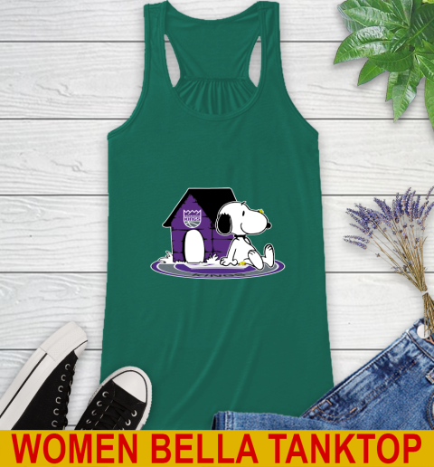 NBA Basketball Sacramento Kings Snoopy The Peanuts Movie Shirt Racerback Tank 7