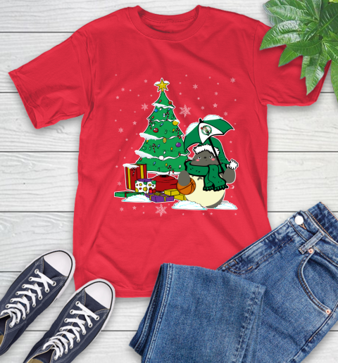 Boston Celtics NBA Basketball Cute Tonari No Totoro Christmas Sports T-Shirt 11