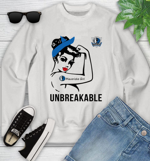 NBA Dallas Mavericks Girl Unbreakable Basketball Sports Youth Sweatshirt