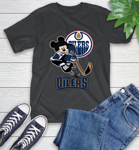 NHL Hockey Mickey Mouse Team Edmonton Oilers Hoodie 
