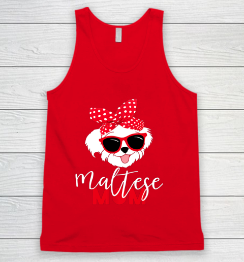 Dog Mom Shirt Dog Lovers T Shirt Maltese Mom Fur Mama Tank Top 5