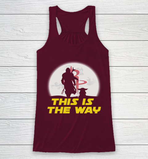Houston Rockets NBA Basketball Star Wars Yoda And Mandalorian This Is The Way Racerback Tank 2