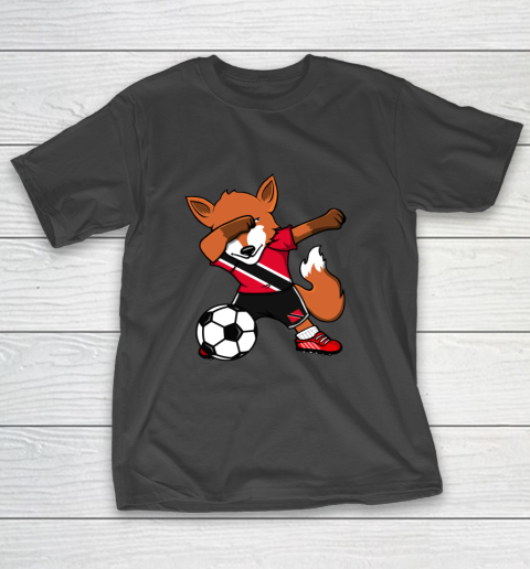 Dabbing Fox Trinidad and Tobago Soccer Fans Jersey Football T-Shirt 2