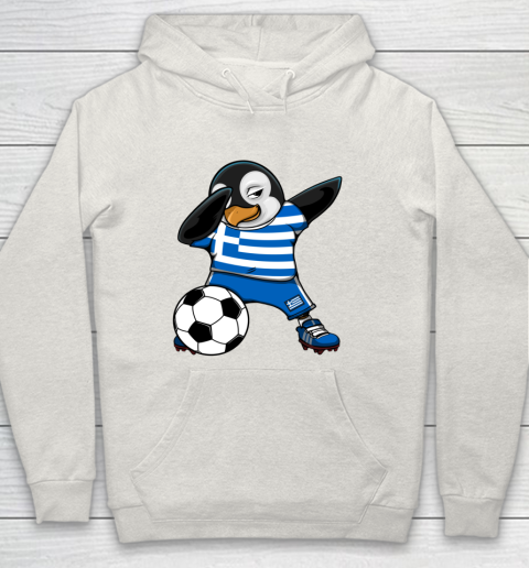 Dabbing Penguin Greece Soccer Fans Jersey Football Lovers Hoodie 8