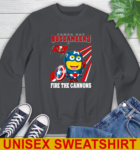 NFL Football Tampa Bay Buccaneers Captain America Marvel Avengers Minion Shirt Sweatshirt 7