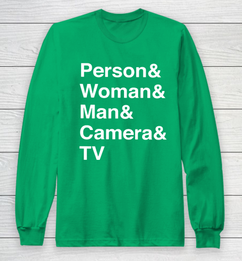 Person Woman Man Camera TV Long Sleeve T-Shirt 4