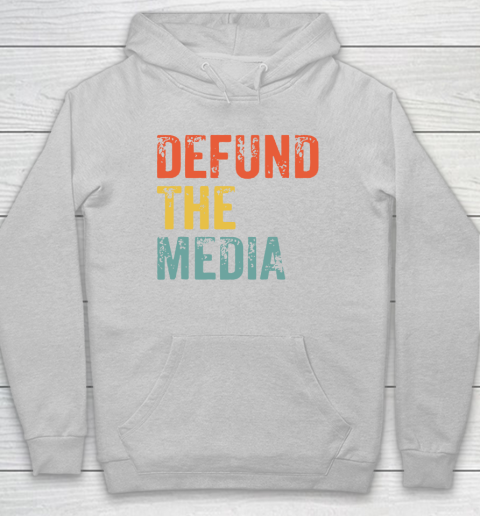 Defund The Media Retro Vintage Hoodie 6
