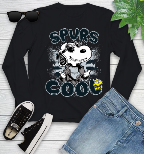 NBA Basketball San Antonio Spurs Cool Snoopy Shirt Youth Long Sleeve