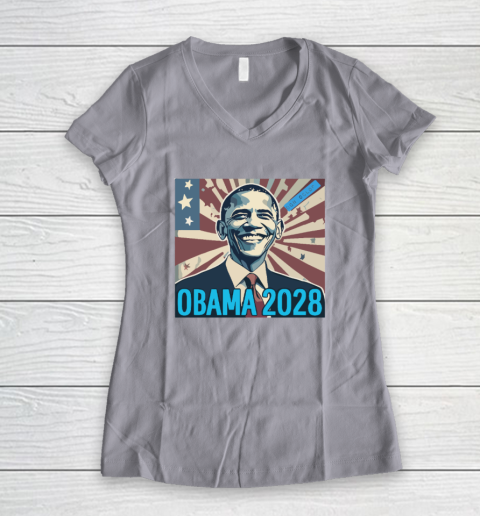 Obama 2028 Women's V-Neck T-Shirt 2