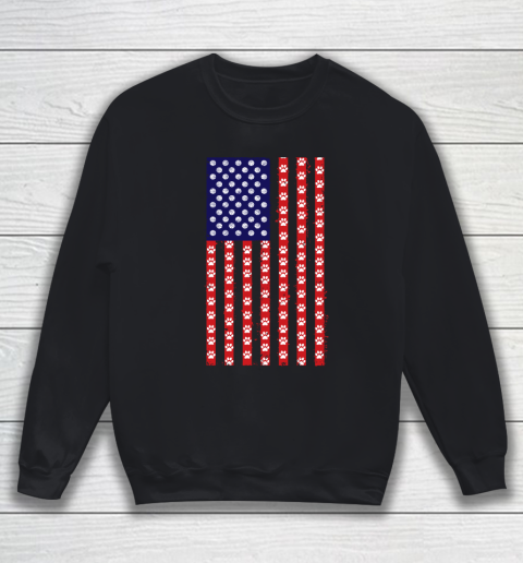 Basketball Dog Lover American Flag Sweatshirt