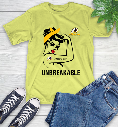 NFL Washington Redskins Girl Unbreakable Football Sports T-Shirt 8
