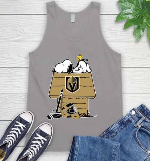 Vegas Golden Knights NHL Hockey Snoopy Woodstock The Peanuts Movie Tank Top 4