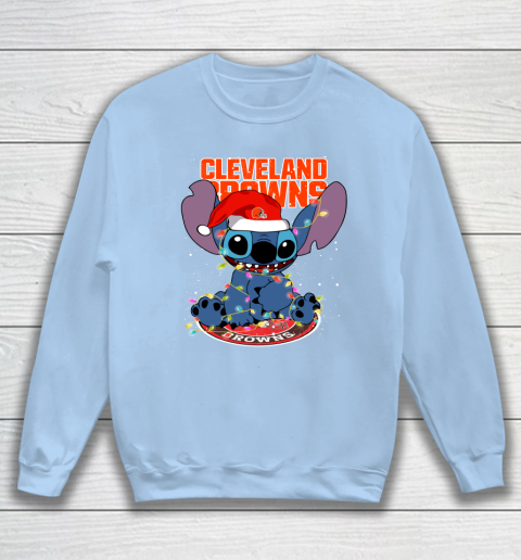 Cleveland Browns NFL Football noel stitch Christmas Sweatshirt 4