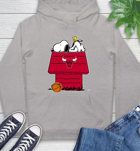 Chicago Bulls NBA Basketball Snoopy Woodstock The Peanuts Movie Hoodie 12
