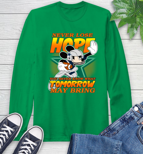 Dallas Cowboys NFL Football Mickey Disney Never Lose Hope Long Sleeve T-Shirt 9 Dallas Cowboys NFL Football Mickey Disney Never Lose Hope Long Sleeve T-Shirt - Image 9