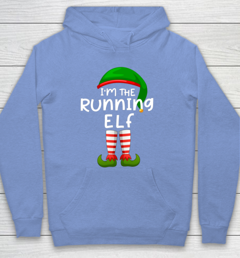 I m The Running Elf Funny Elf Family Matching Christmas Hoodie 8