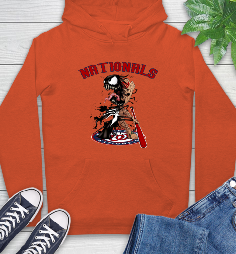 MLB Washington Nationals Baseball Venom Groot Guardians Of The Galaxy Hoodie 5